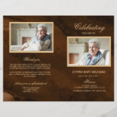 Bronze & Gold-Beerdigung | Dienstplan (Vorderseite)