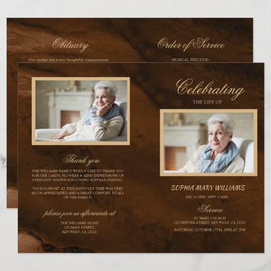 Bronze & Gold-Beerdigung | Dienstplan (Vorne/Hinten)