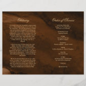 Bronze & Gold-Beerdigung | Dienstplan (Rückseite)