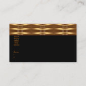 Bronze Gold der Visitenkarte (Rückseite)