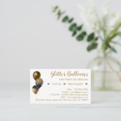 Bronze Gold Event Plane Party Ballon Telefonnummerkarte (Stehend Vorderseite)