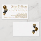 Bronze Gold Event Plane Party Ballon Telefonnummerkarte (Vorne/Hinten)