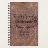 Bronze Gold Geometric Design Business Planner Planer (Vorderseite)