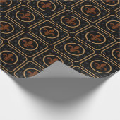 Bronze-Gold-Lilie Geschenkpapier (Ecke)