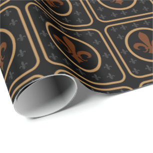 Bronze-Gold-Lilie Geschenkpapier