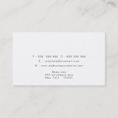 Bronze Gold Strips Hair Stylist Business Cards Visitenkarte (Rückseite)