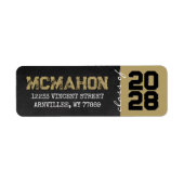 Bronze Gold und Black Chalkboard Abschluss (Vorne)