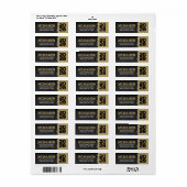 Bronze Gold und Black Chalkboard Abschluss (Vorne)