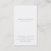 Bronze Gold White Strips Haar Stylist Cards Visitenkarte (Rückseite)