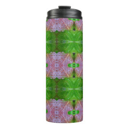 Bronze & Green Ikat 5 Thermosbecher