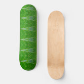 Bronze & Green Leaf Ikat 18 Skateboard (Vorderseite)