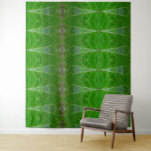 Bronze & Green Leaf Ikat 18 Wandteppich (Beispiel)