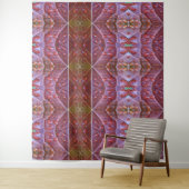 Bronze & Green Leaf Ikat 19 Wandteppich (Beispiel)
