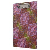 Bronze & Green Leaf Ikat 20 Klemmbrett (Links)