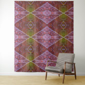 Bronze & Green Leaf Ikat 20 Wandteppich (Beispiel)