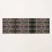 Bronze & Green Leaf Ikat Too Fog Yoga Mat Yogamatte (Rückseite (Horizontal))