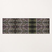 Bronze & Green Leaf Ikat Too Fog Yoga Mat Yogamatte (Vorderseite (Horizontal))