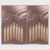 BRONZE HANUKKAH THEMA WRAPPING PAPIER GESCHENKPAPIER (Flach)