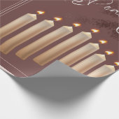BRONZE HANUKKAH THEMA WRAPPING PAPIER GESCHENKPAPIER (Ecke)