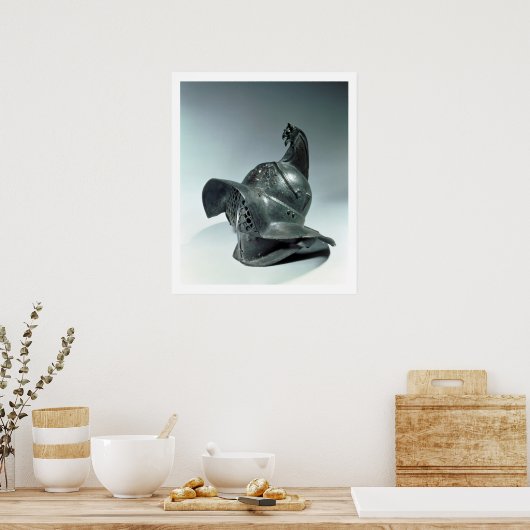 Bronze Helm Thracian Gladiator, Roman, 1. Poster (Küche)