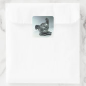 Bronze Helm Thracian Gladiator, Roman, 1. Quadratischer Aufkleber (Tasche)