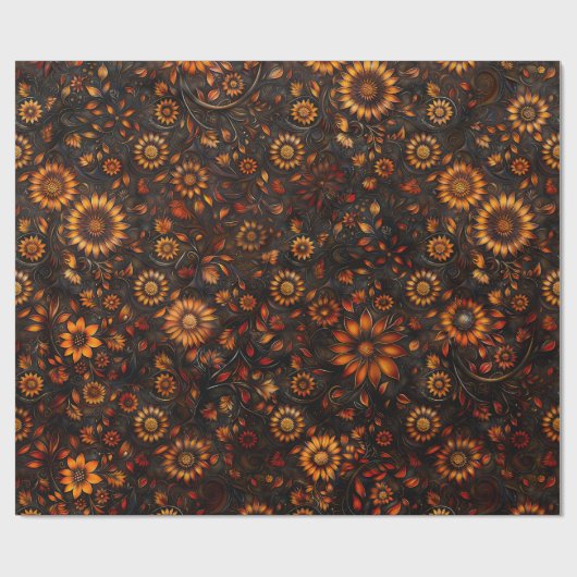 Bronze-Herbst Geschenkpapier (Flach)