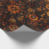 Bronze-Herbst Geschenkpapier (Ecke)