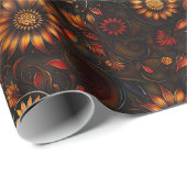 Bronze-Herbst Geschenkpapier (Rolleneckpunkt)