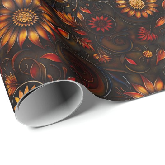 Bronze-Herbst Geschenkpapier (Rolleneckpunkt)