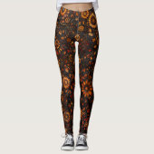 Bronze-Herbst Leggings (Vorderseite)