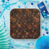 Bronze Herbstweine Papierplatte Pappteller (Party)