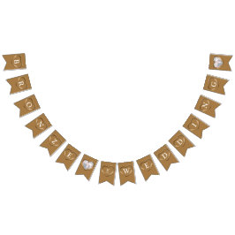 Bronze-Hochzeit 8. Jubiläum Custom Foto Wimpelkette