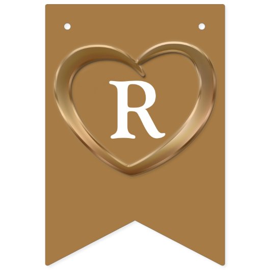 Bronze-Hochzeit 8. Jubiläum Custom Foto Wimpelkette (Zweite Fahne)