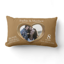 Bronze Hochzeitstag Foto Herzen