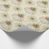 Bronze Holiday Filigree WeihnachtsEngel der Hoffnu Geschenkpapier (Ecke)