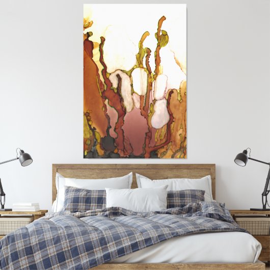 Bronze-Imagination Leinwanddruck (Insitu (Schlafzimmer))