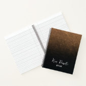 Bronze-individuelle Name Notizblock (Innenseite)