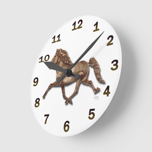 Bronze isländisch runde wanduhr (Winkel)