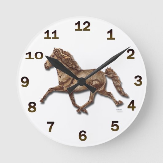 Bronze isländisch runde wanduhr (Vorderseite)