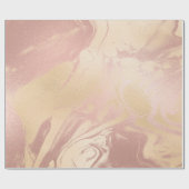Bronze Ivory Abstraktes Marmorglas Geschenkpapier (Flach)