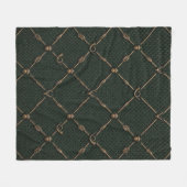 Bronze-Jagdemblem Fleecedecke (Vorderseite (Horizontal))