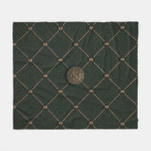 Bronze-Jagdemblem Fleecedecke (Vorderseite (Horizontal))