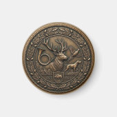 Bronze-Jagdemblem Magnet (Vorne)