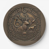 Bronze-Jagdemblem Pappteller (Vorderseite)
