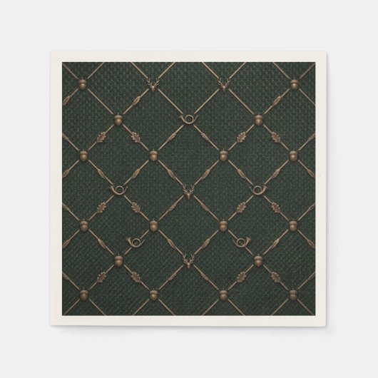 Bronze-Jagdemblem Serviette (Vorderseite)