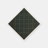 Bronze-Jagdemblem Serviette (Ecke)