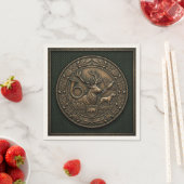 Bronze-Jagdemblem Serviette (Beispiel)