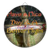 Bronze-Kaninchenskulptur mit inspirierenden Zitate Dartscheibe (vorne)