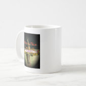 Bronze-Kaninchenskulptur mit inspirierenden Zitate Kaffeetasse (Vorderseite Links)