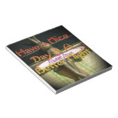 Bronze-Kaninchenskulptur mit inspirierenden Zitate Notizblock (angewinkelt)